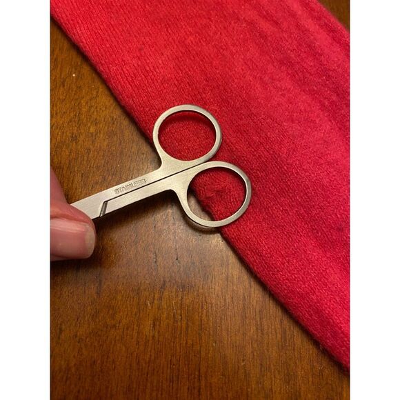 Halogen 100% Cashmere Cropped Felted Soft Cozy Fuzzy Fluffy Crew Neck Sweater M - Picture 6 of 6